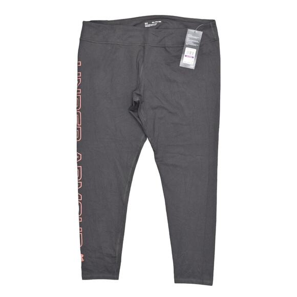 NEW Under Armour Gray Leggings 2XL Cotton Blend Solid Pull On Gym Fitted - Picture 1 of 7